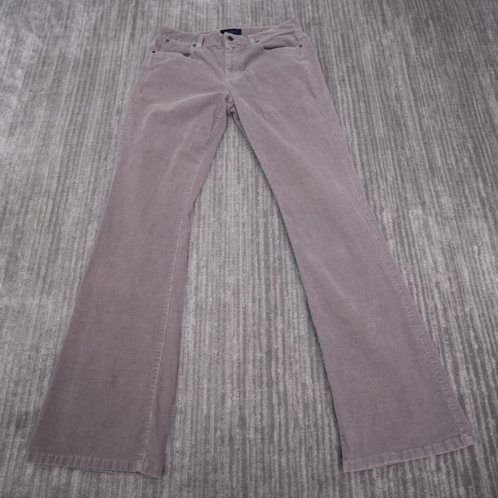 Talbots Corduroy Pants Womens 6 30x32 Grey Excellent Curvy Bootcut BH684